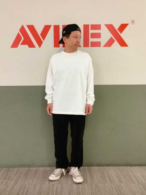 AVIREX ららぽーと立川立飛店SUGAYA!さんのキャップ「《AVIREX×NEW ERA》LOW PROFILE 59FIFTY "AC" / ロウ プロファイル 59フィフティ / アヴィレックス / ニューエラ(AVIREX|アヴィレックス)」を使ったコーディネート