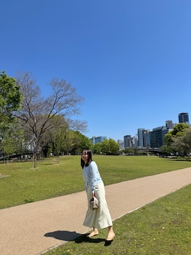 「H&M（エイチ・アンド・エム）のアイテム（シューズ）」を使った、minju🐷さん（レディース・157cm）の春コーディネート