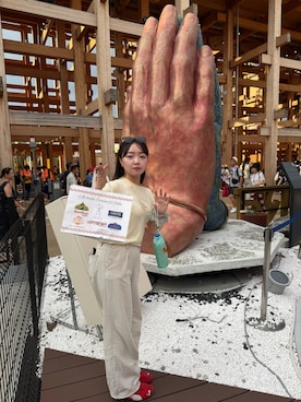 「アイテム（トップス）」を使った、minju🐷さん（レディース・157cm・20代）の秋コーディネート