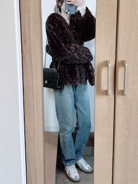 「REPRODUCTION OF FOUND（リプロダクションオブファウンド）のREPRODUCTION OF FOUND | 〈別注〉GERMAN MILITARY TRAINER MEN（スニーカー、ホワイト系）」を使った、𝓡𝓲.さん（レディース・163cm）の春コーディネート