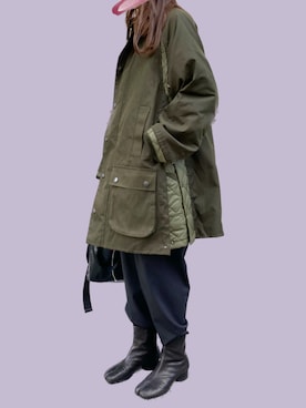 「Plan C（プランシー）のアイテム」を使った、𝓡𝓲.さん（レディース・163cm）の冬コーディネート
