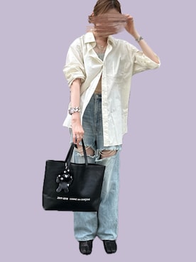 「HERMES（エルメス）のアイテム（ブレスレット）」を使った、𝓡𝓲.さん（レディース・163cm）の秋コーディネート