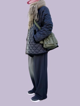 「THE SHINZONE（ザ　シンゾーン）のアイテム（その他アウター）」を使った、𝓡𝓲.さん（レディース・163cm）の冬コーディネート
