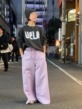 Yuka Ozawaさん（レディース・155cm）の冬コーディネート