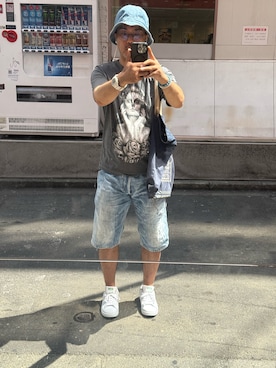 「アイテム（スニーカー）」を使った、sockさん（メンズ・169cm・40代）の夏コーディネート