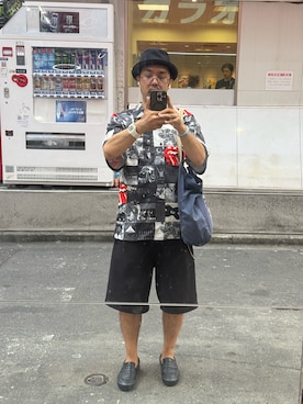 「アイテム（トップス）」を使った、sockさん（メンズ・169cm・40代）の夏コーディネート