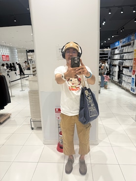 「アイテム（カーゴパンツ）」を使った、sockさん（メンズ・169cm・40代）の夏コーディネート