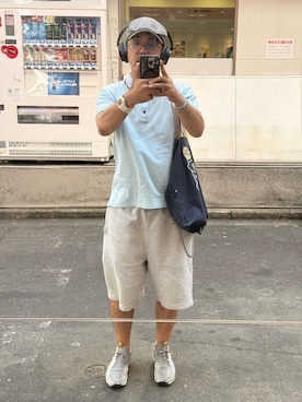 「アイテム（スニーカー）」を使った、sockさん（メンズ・169cm・40代）の夏コーディネート