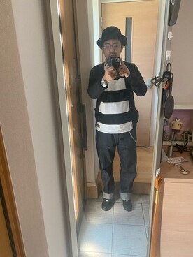 「eb's（エビス）のアイテム」を使った、sockさん（メンズ・169cm）の秋コーディネート