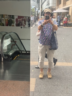 「アイテム（キャスケット）」を使った、sockさん（メンズ・169cm）の夏コーディネート
