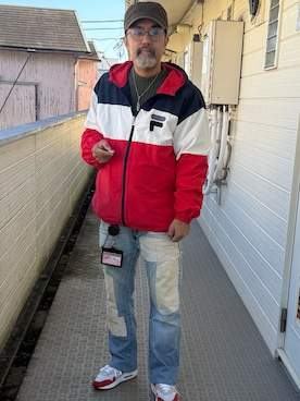 「アイテム（ナイロンジャケット）」を使った、sockさん（メンズ・169cm）の秋コーディネート