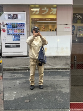 「アイテム（チノパンツ）」を使った、sockさん（メンズ・169cm）の秋コーディネート