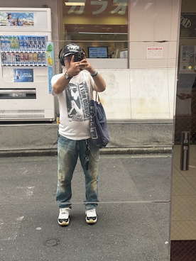 「PALACE（パレス）のアイテム（帽子）」を使った、sockさん（メンズ・169cm）の秋コーディネート