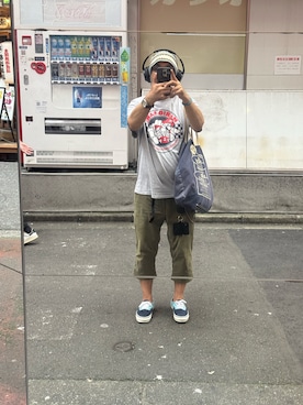 「Supreme （シュプリーム）のアイテム」を使った、sockさん（メンズ・169cm）の夏コーディネート
