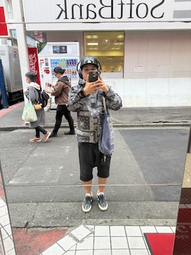 「HYSTERIC GLAMOUR（ヒステリックグラマー）のアイテム（キャップ、ブラック系）」を使った、sockさん（メンズ・169cm）の春コーディネート