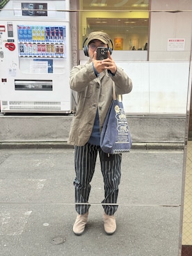 「アイテム（テーラードジャケット）」を使った、sockさん（メンズ・169cm・40代）の秋コーディネート