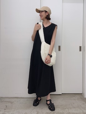 「Uiscel（ユイセル）のアイテム（ワンピース/ドレス）」を使った、サイサイ賽賽さん（レディース・160cm）の夏コーディネート