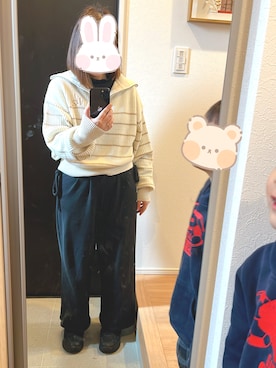 「Honeys（ハニーズ）のアイテム」を使った、みになとさん（レディース・150cm）の春コーディネート