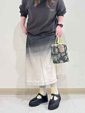 「靴下チラ見せ」｜「アイテム（パンプス）」を使った、あしながおじさんさん（レディース・155cm）の春コーディネート