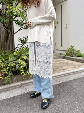 「cava cava（サヴァサヴァ）のアイテム」を使った、あしながおじさんさん（レディース・155cm）の春コーディネート