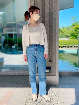 「ZARA（ザラ）のアイテム（サンダル、ベージュ系）」を使った、kumingさん（レディース・163cm）の春コーディネート