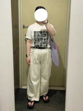 「アイテム（デジタル腕時計）」を使った、しおりさん（レディース・153cm）の秋コーディネート
