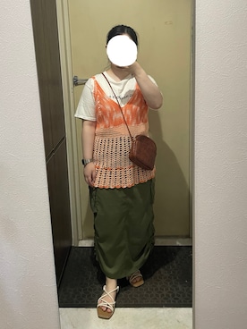 「アイテム（腕時計）」を使った、しおりさん（レディース・153cm）の夏コーディネート