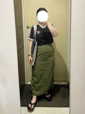 「アイテム（腕時計）」を使った、しおりさん（レディース・153cm）の夏コーディネート