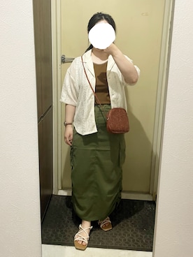 「アイテム（腕時計）」を使った、しおりさん（レディース・153cm）の夏コーディネート