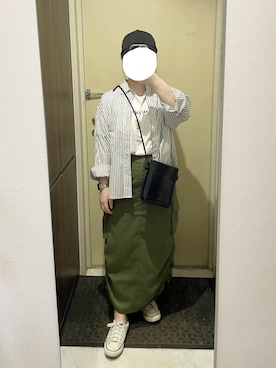 「アイテム（腕時計）」を使った、しおりさん（レディース・153cm）の夏コーディネート