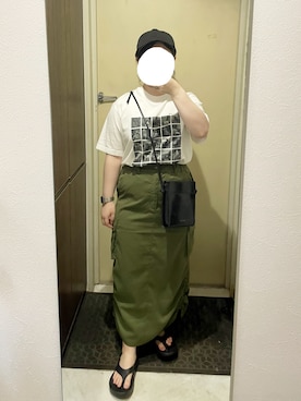 「アイテム（腕時計）」を使った、しおりさん（レディース・153cm）の夏コーディネート