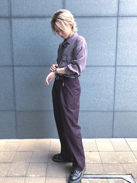 「OZOC（オゾック）のアイテム（パンツ）」を使った、服好き美容師たけやんです🏳️‍🌈さん（レディース・159cm）の夏コーディネート