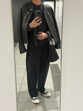 「HERMES（エルメス）のアイテム」を使った、3rdさん（メンズ・170cm）の秋コーディネート