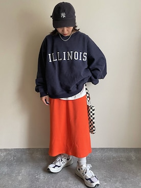 「アイテム（スウェット）」を使った、wancoさん（レディース・142cm・20代）の夏コーディネート