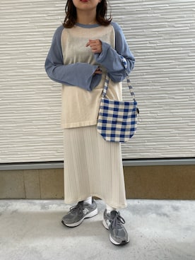 「ラグランTシャツ」｜wancoさん（レディース・142cm・20代）の春コーディネート