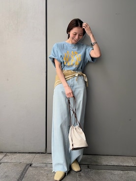 「Ungrid（アングリッド）のアイテム（バッグ）」を使った、庄司　未菜美さん（レディース・159cm）の春コーディネート