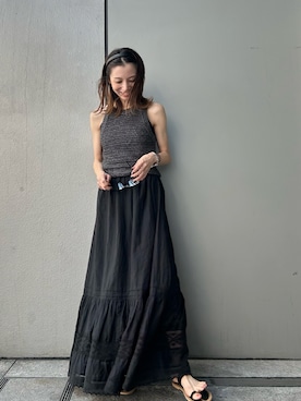 「アイテム（キャミソール）」を使った、庄司　未菜美さん（レディース・159cm・30代）の秋コーディネート
