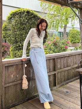 「Ungrid（アングリッド）のアイテム（バッグ）」を使った、庄司　未菜美さん（レディース・159cm）の春コーディネート