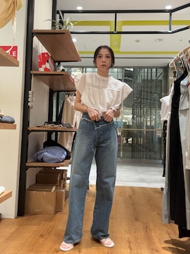 「Ungrid（アングリッド）のアイテム」を使った、庄司　未菜美さん（レディース・159cm）の夏コーディネート