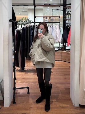 庄司　未菜美さん（レディース・159cm）の冬コーディネート