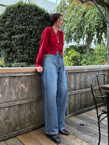 百田夏菜子コラボ】レースコンビルーズデニム｜アングリッド