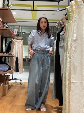 「Ungrid（アングリッド）のアイテム」を使った、庄司　未菜美さん（レディース・159cm）の夏コーディネート