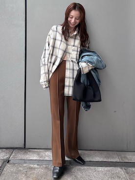 庄司 未菜美さん(レディース・159cm)の冬コーディネート