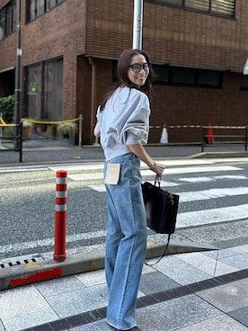 「アイテム（スウェット）」を使った、庄司　未菜美さん（レディース・159cm・30代）の秋コーディネート