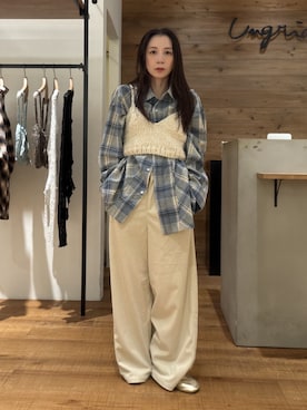 「Ungrid（アングリッド）のアイテム」を使った、庄司　未菜美さん（レディース・159cm）の秋コーディネート