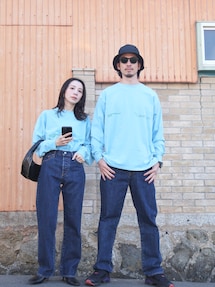 新品♪Ungridアングリッド ワイドシルエットデニム♪シンチ