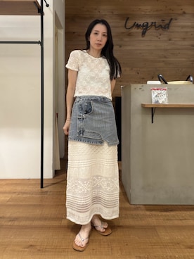 庄司 未菜美さん(レディース・159cm)の夏コーディネート