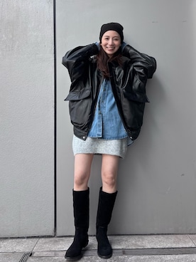 庄司 未菜美さん(レディース・159cm)の冬コーディネート