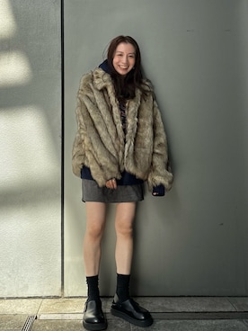 「アイテム（ダウンジャケット/コート）」を使った、庄司　未菜美さん（レディース・159cm・30代）の秋コーディネート