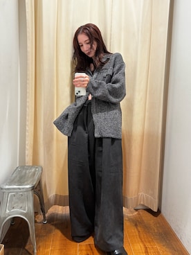 「アイテム（カーディガン/ボレロ）」を使った、庄司　未菜美さん（レディース・159cm・30代）の秋コーディネート